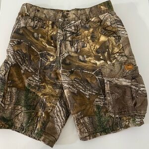 Boys Carhartt Woodland Camo Shorts Sz 12